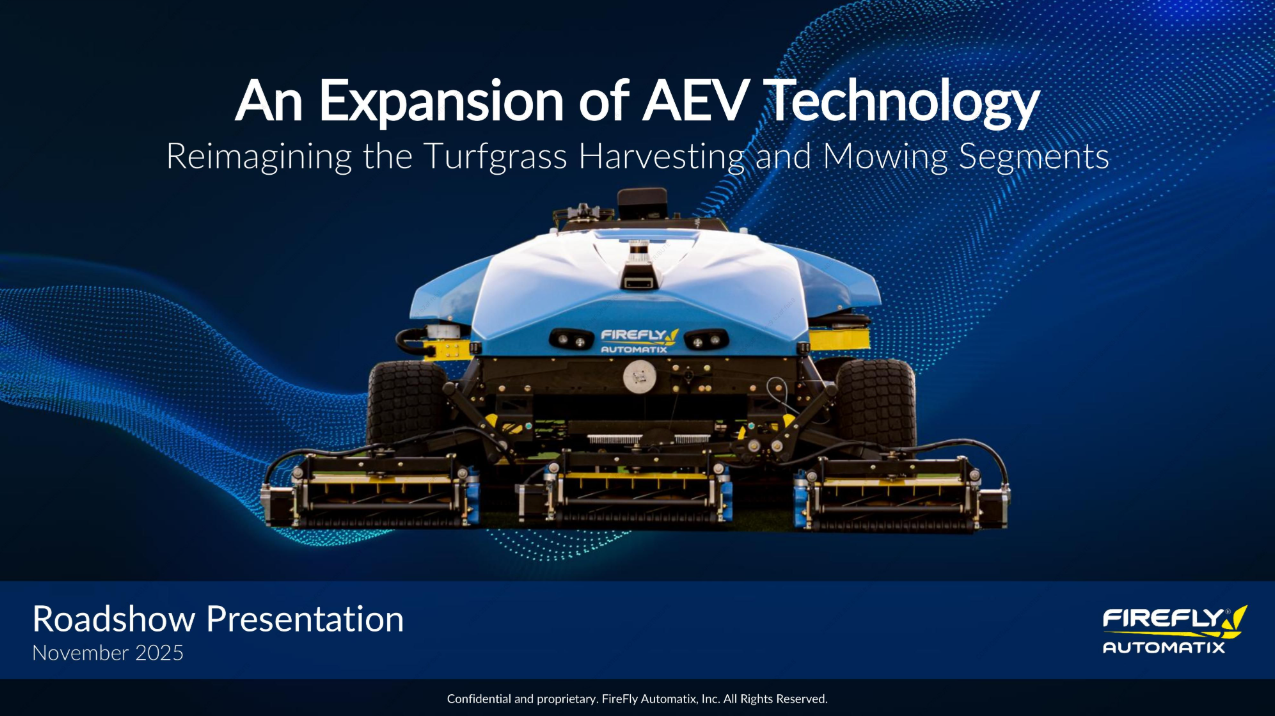 Firefly Automatix (FFLY) IPO deck