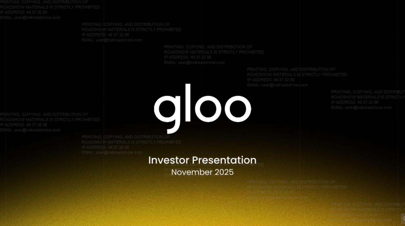 Gloo Holdings (GLOO) IPO deck