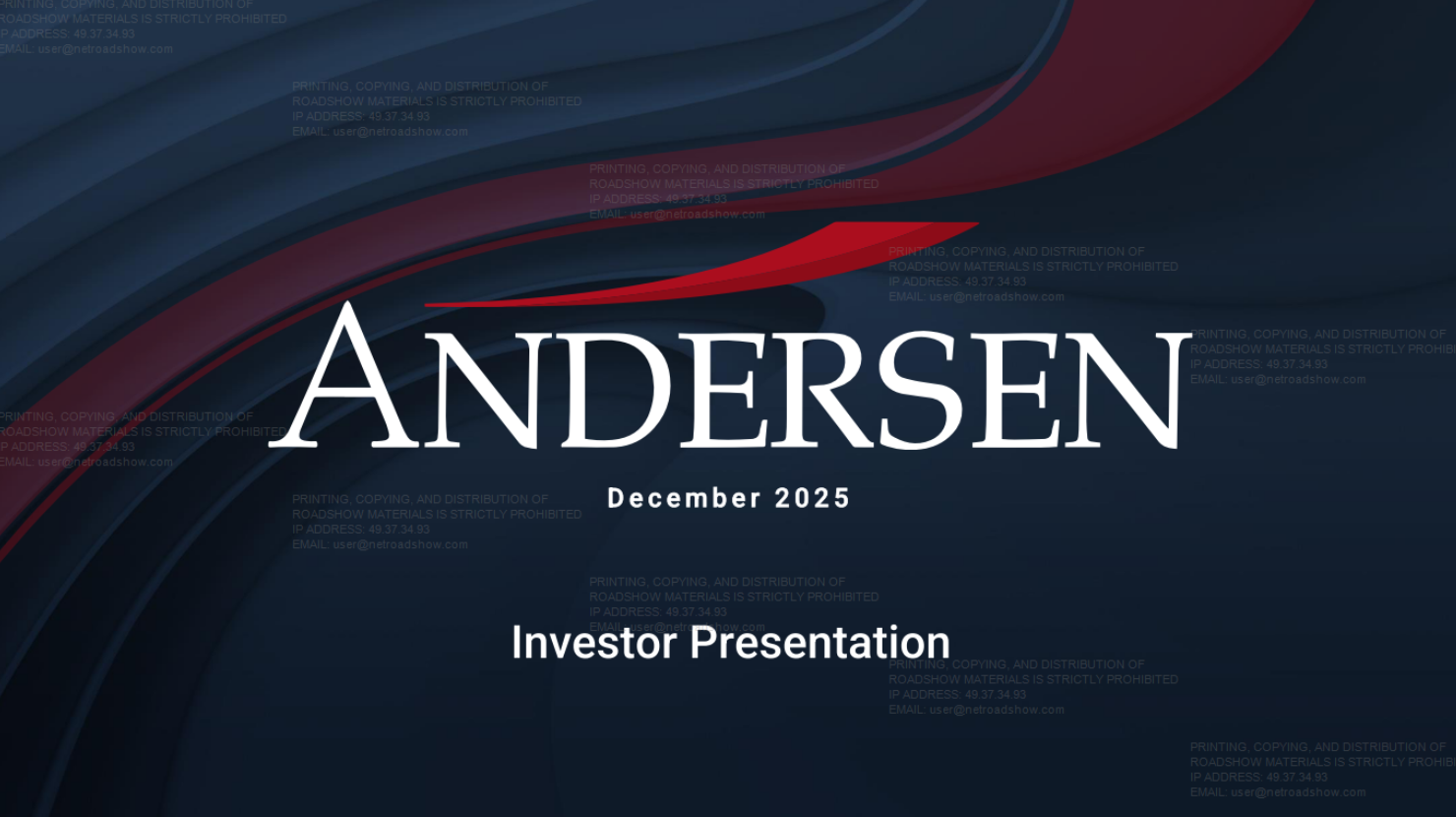Andersen Group (ANDG) IPO deck