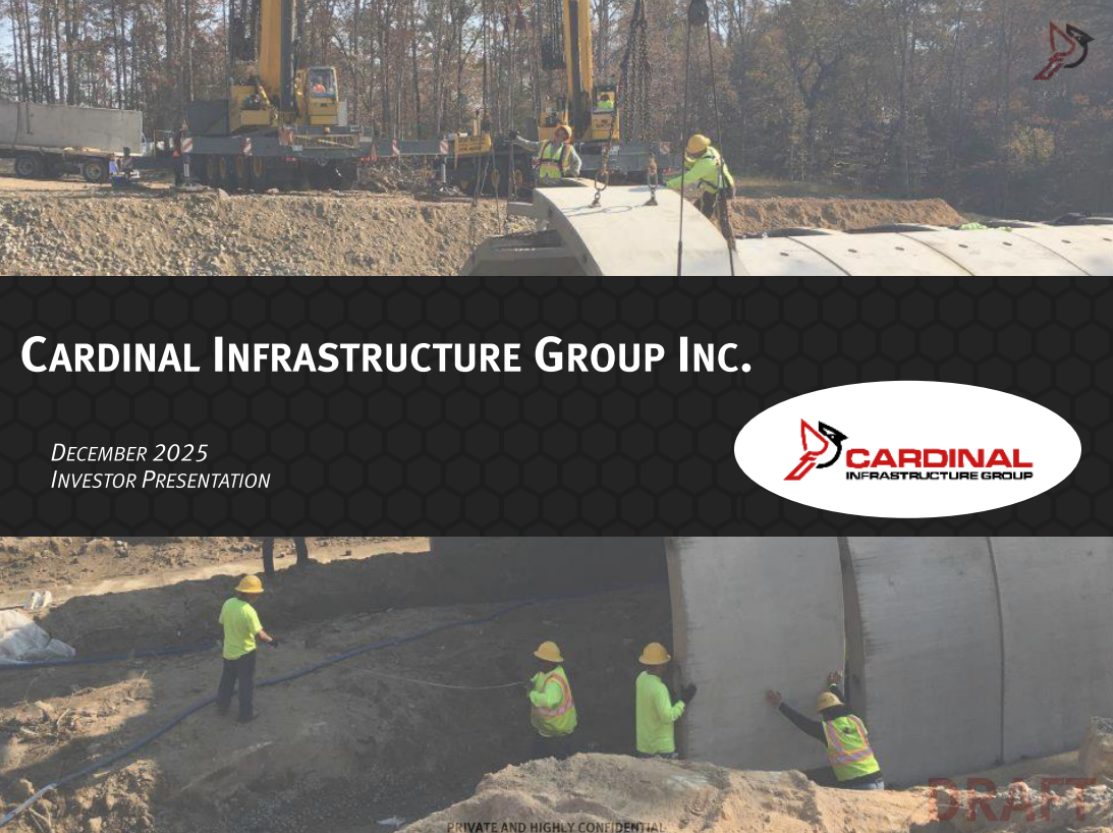 Cardinal Infrastructure (CDNL)IPO deck