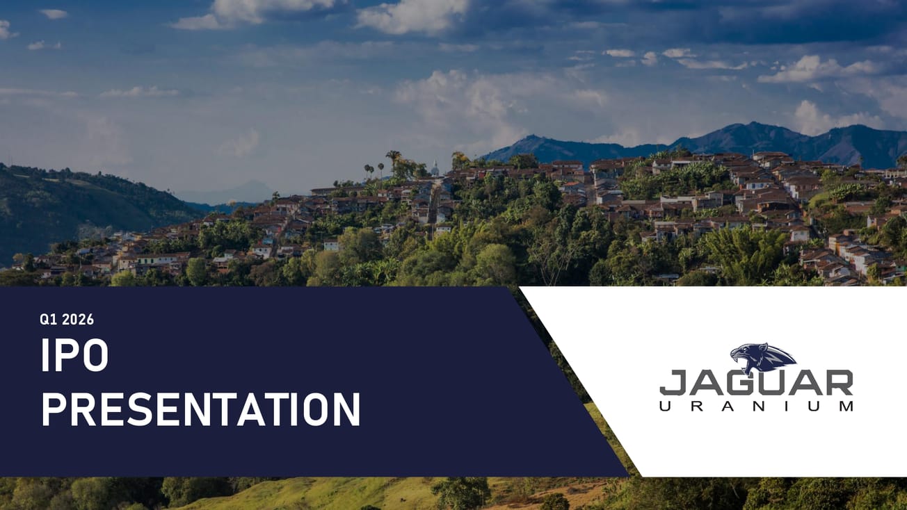 Jaguar Uranium (JAGU) IPO deck